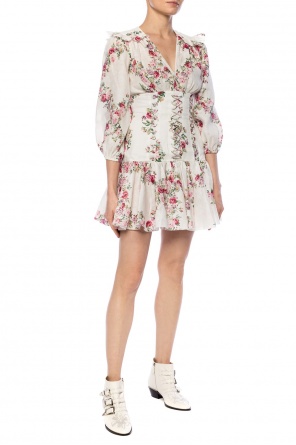 Patterned dress with ruffle, zdjęcie 2 Patterned dress with ruffle od Zimmermann